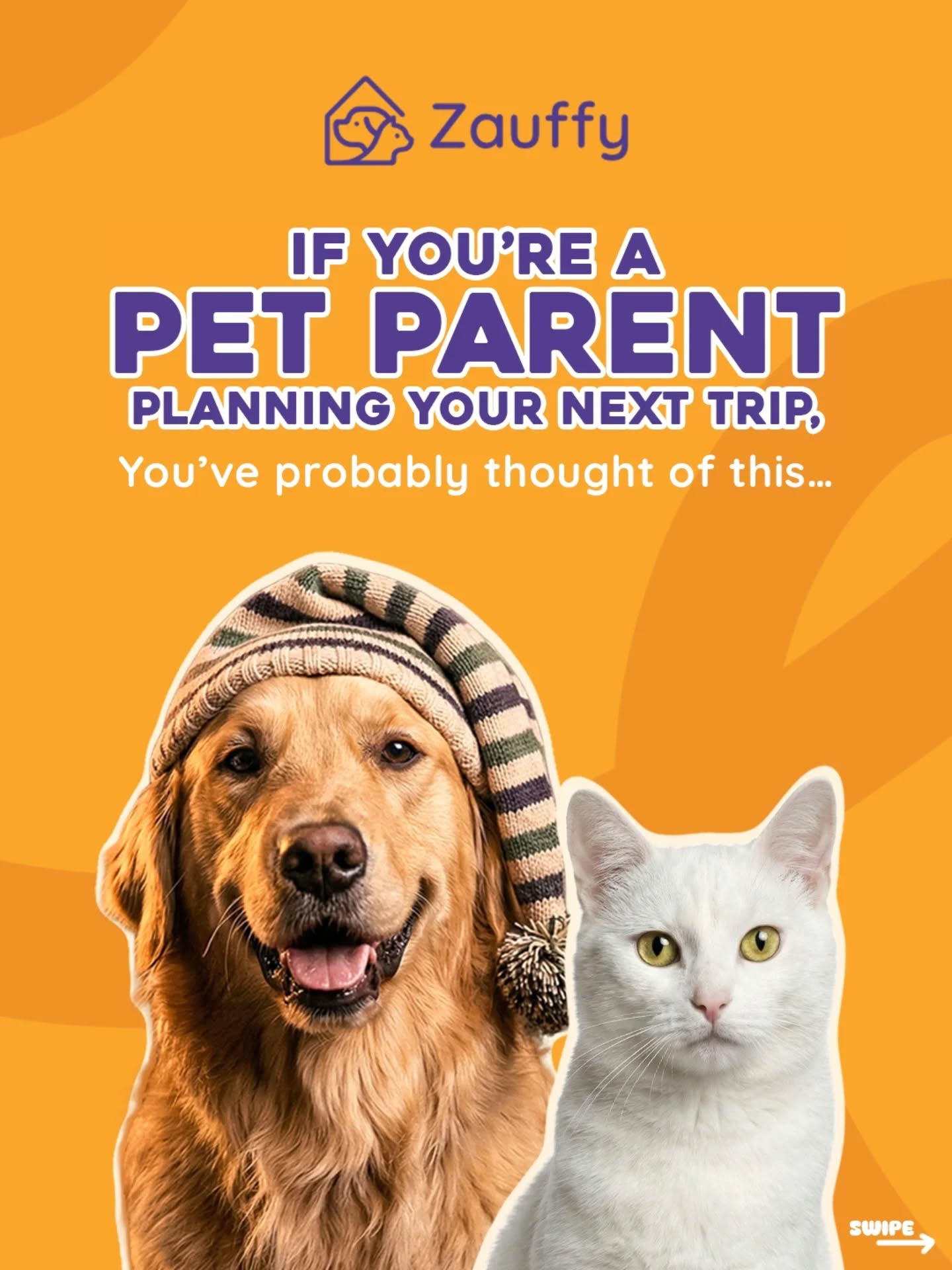 Pet parent planning a trip - Zauffy